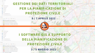 Corsi di formazione sui sistemi geografici territoriali a supporto dei Comuni nella pianificazione di protezione civile - formazione gis post